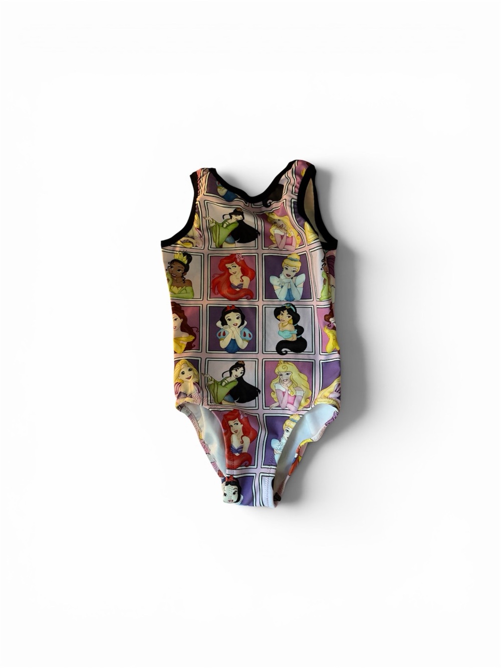 Girls Gymnastics leotard with Disney Princess Panel Print - Picture 1 of 2